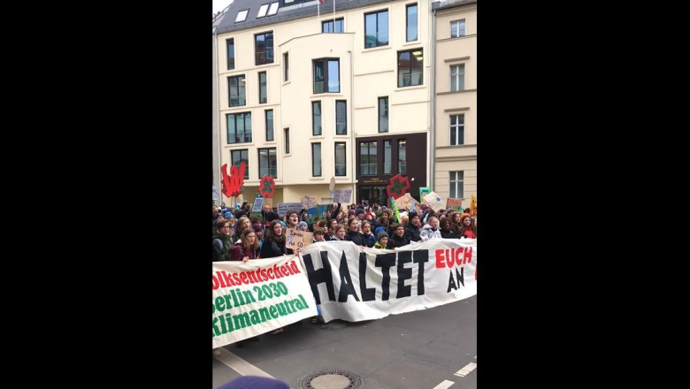 Tens of thousands rally for climate action in Germany