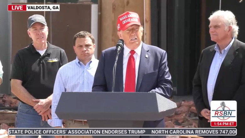 WATCH LIVE: President Trump Delivers Remarks in Valdosta, Georgia After Hurricane Helene Briefing