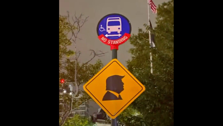 Brilliant: ‘Traffic Signs’ with Donald Trump’s Silhouette Mysteriously Pop Up in NYC