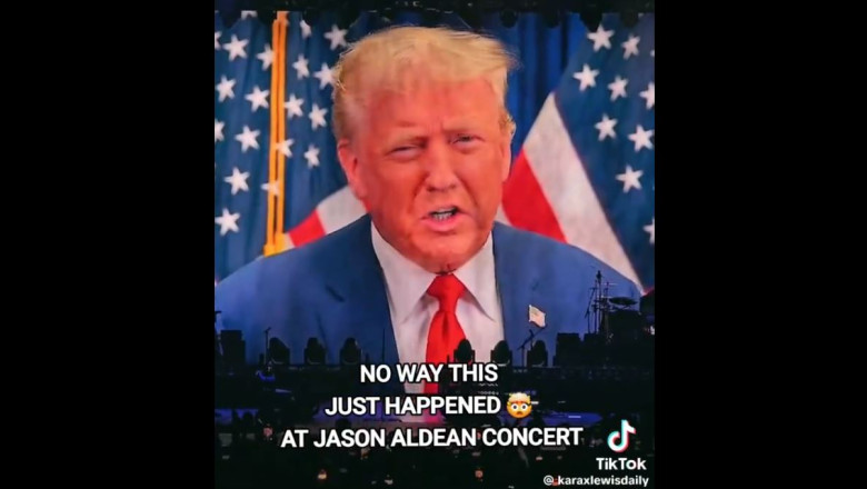 President Trump Records Message that Plays at Jason Aldean Concert in Georgia on Saturday Night – Crowd Goes Nuts!