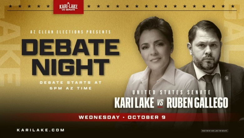 WATCH LIVE: Trump Endorsed Arizona Senate Nominee Kari Lake Debates Cartel Controlled Democrat Ruben Gallego