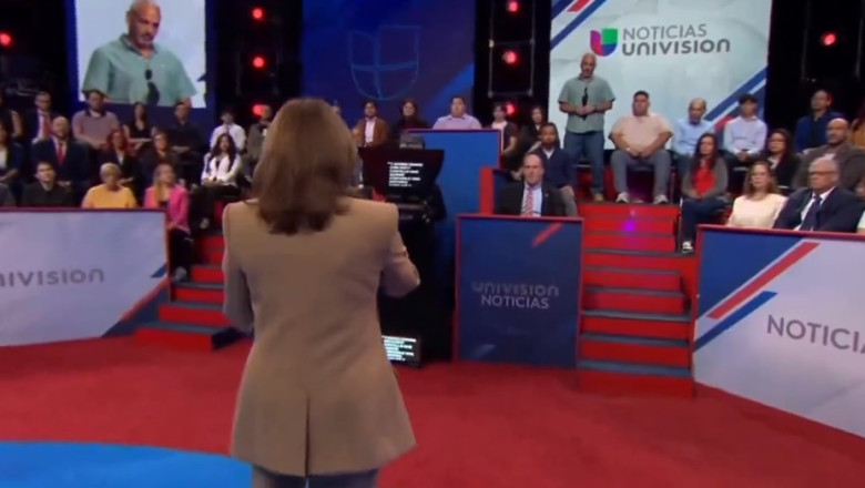 Watch Univision Panic When They Realize They Showed Kamala Harris’s Teleprompter Live On Air During Town Hall (VIDEO)