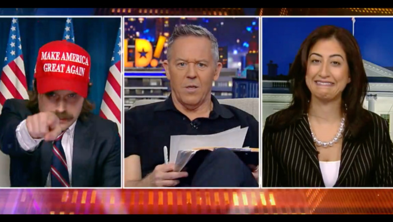 Watch: Comedy Break Greg Gutfeld Holds Hillarious Trump-Harris Debate Parody (Video)