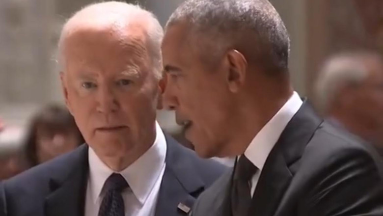 Highly Respected Professional Lip-Reader Reveals What Barack Obama and Joe Biden Said to Each Other During Intense Conversation at Ethel Kennedy’s Funeral