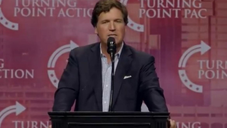 Tucker Carlson Brings Down the House at Trump Event in Duluth, Georgia (VIDEO)